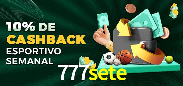 10% de bônus de cashback na 777sete